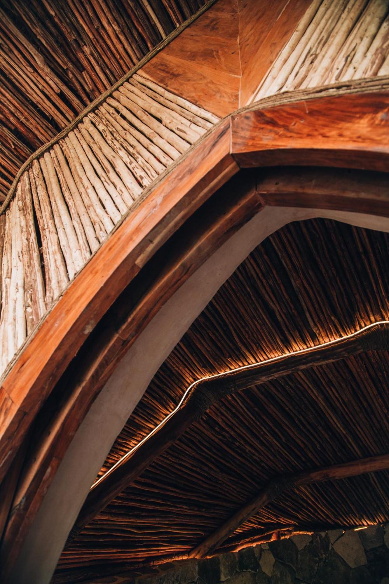 Ikal Tulum Hotel Exterior photo The ceiling of the main hall