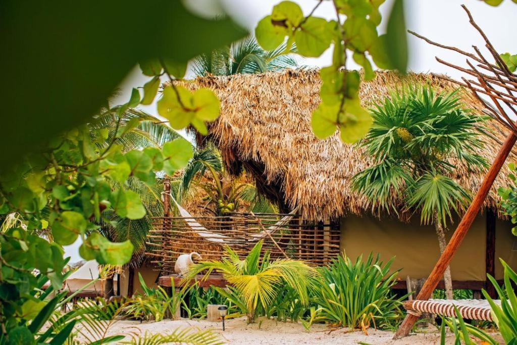 Ikal Tulum Hotel Exterior photo A hut in the jungle